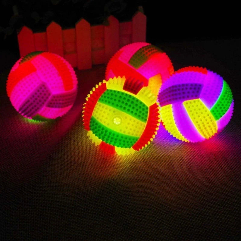 Glowing Squeak Dog Ball