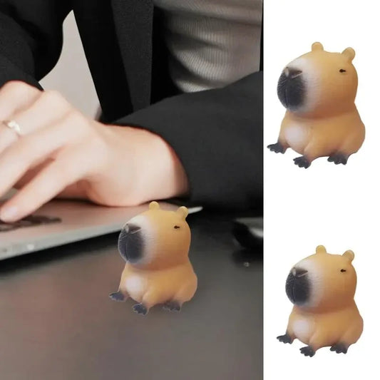 Capybara Squishy Stress Toy — Soft Silicone Squeeze & Fidget for Kids & Adults