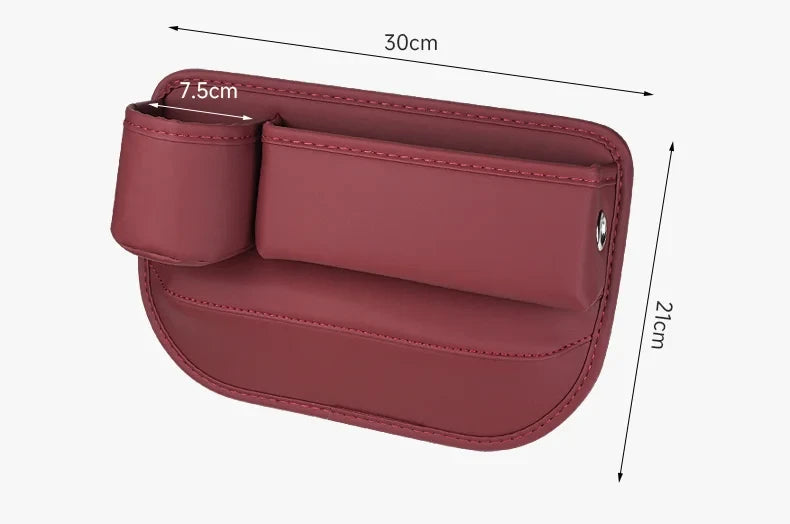 Premium Leather Car Seat Gap Organizer & Phone Holder