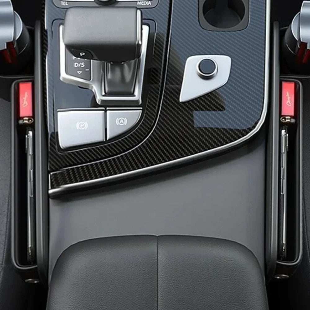 Premium Leather Car Seat Gap Organizer & Phone Holder
