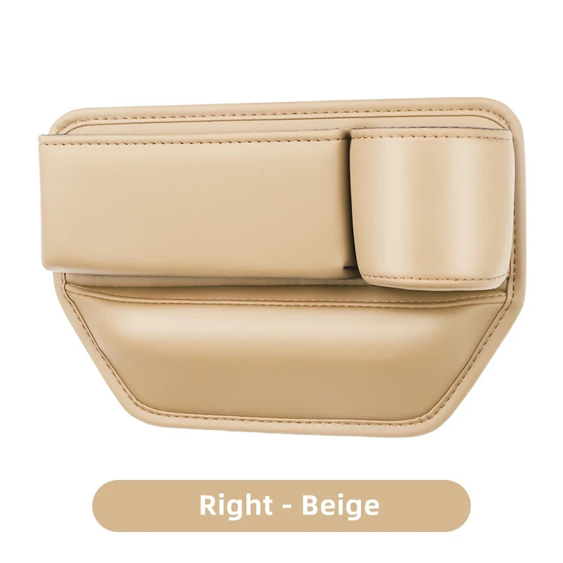 Premium Leather Car Seat Gap Organizer & Phone Holder